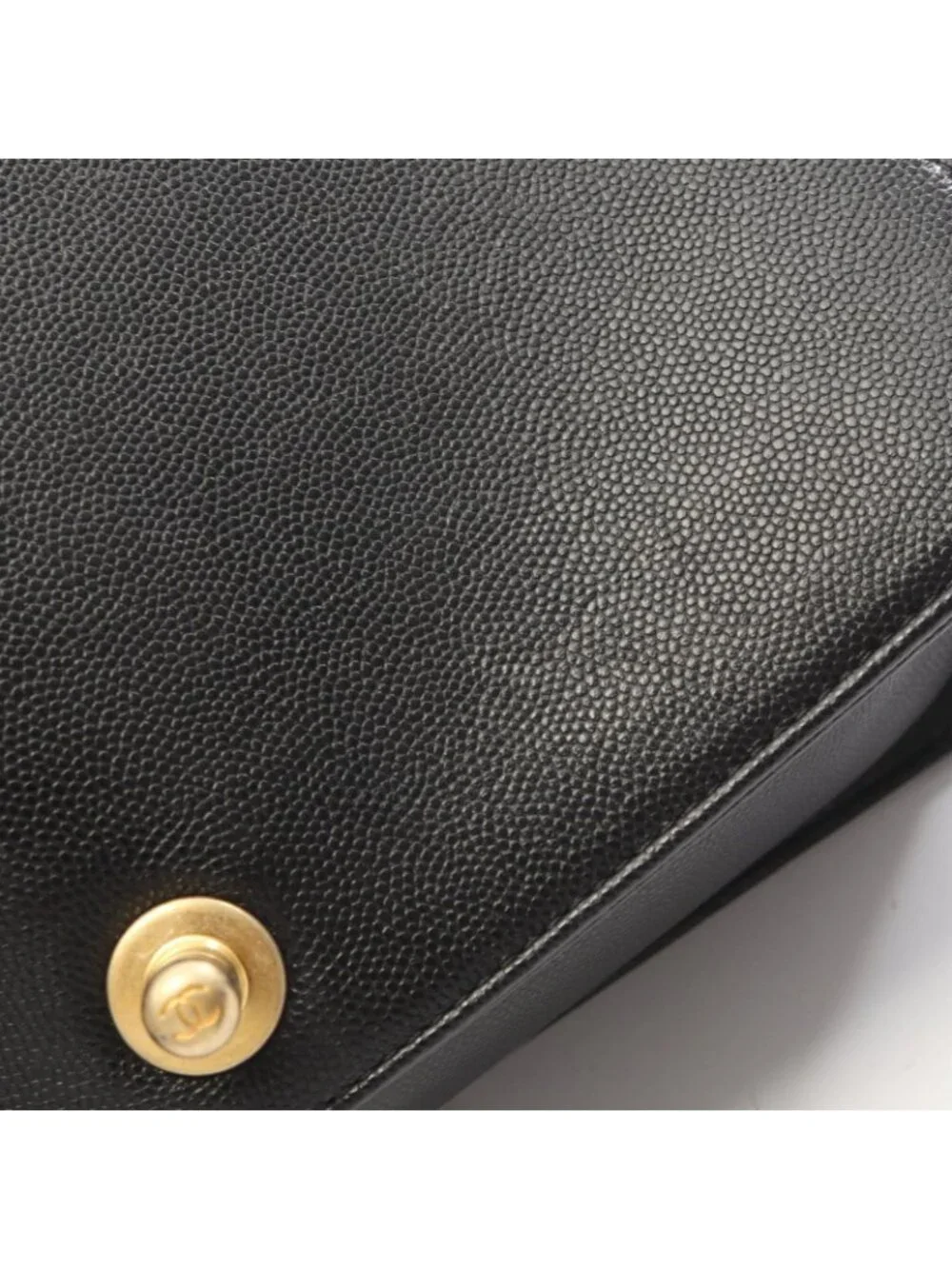 Chanel Shoulder Bag Boy Chevron Stitch Black Caviar Leather Boy Chain
